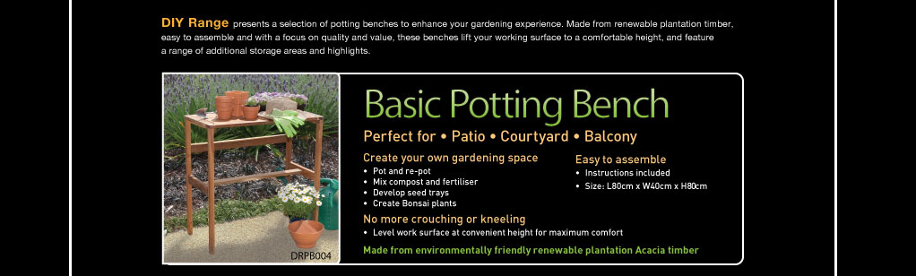 DIY Range potting benches