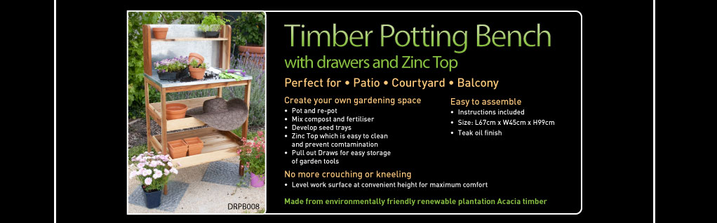 DIY Range potting benches
